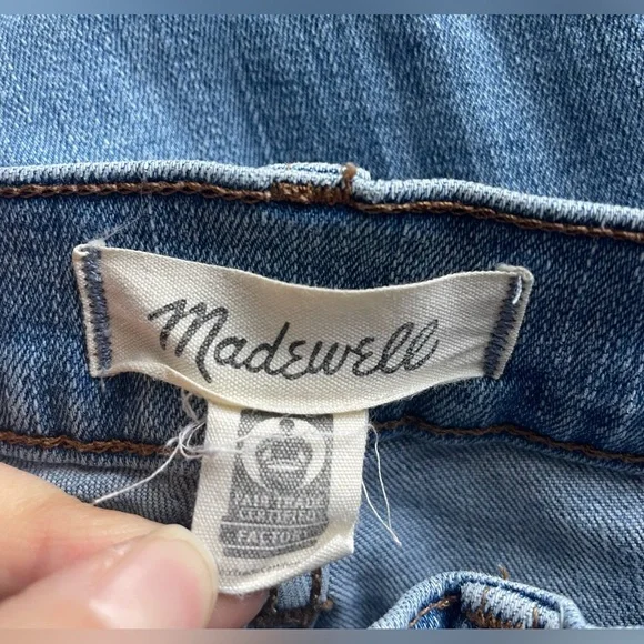 Madewell Women Blue High Rise Skinny Jeans Size 26 - Picture 5 of 10